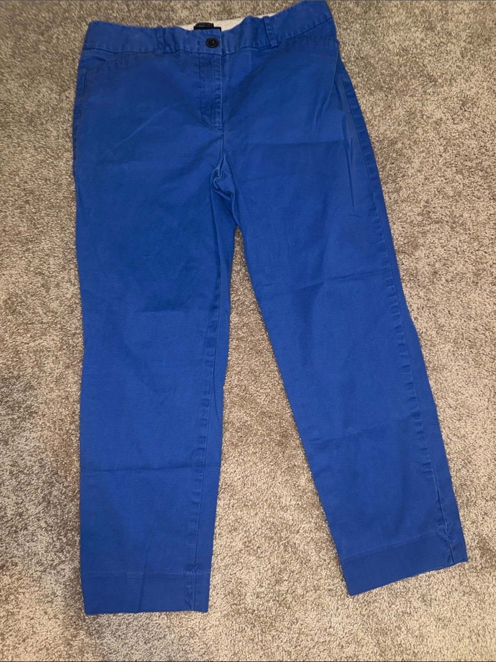 Talbots The Perfect Crop Royal Blue Ankle-Length Pants - size 6. EE